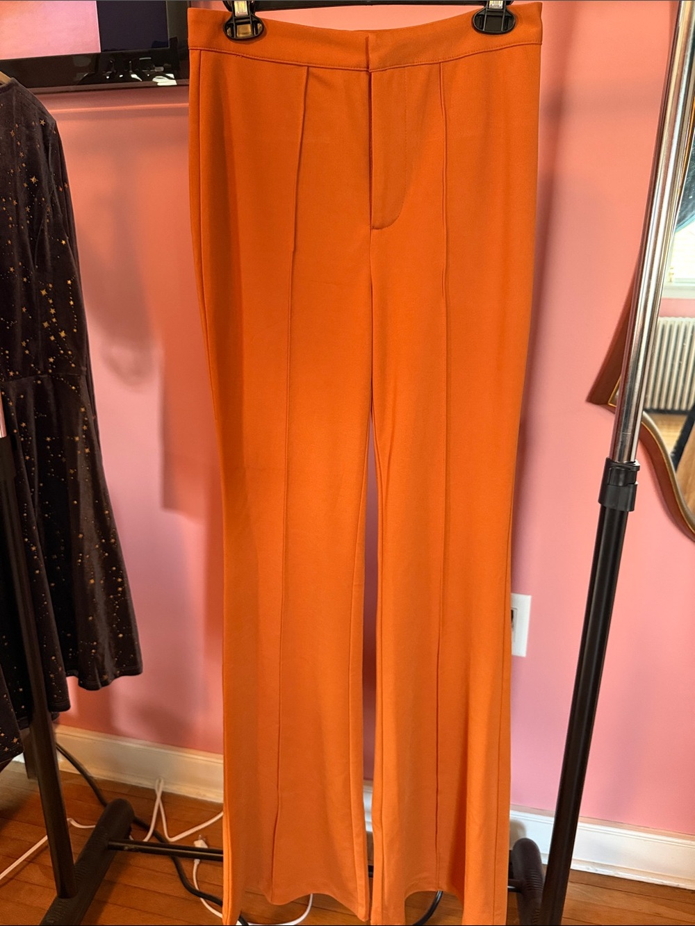 Jealous Tomato Vibrant Orange Wide-Leg Pants